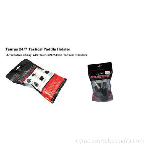 Gun holsters for Taurus 24/7, designed with release button, soft silicone paddle